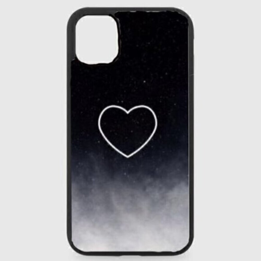 Black Ombré Heart Phone Case